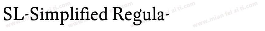 SL-Simplified Regula字体转换